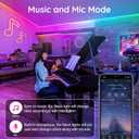 RCUICA 16.4FT LED Neon Rope Lights Waterproof with Smart App Control Remote,DIY Scene Modes,Music Sync hronization,Eaves Lights for Garden Decor,Deck,Christmas