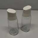 Baderke 2 Pcs Glass Sugar Dispenser with Pour Spout, 15 oz Glass Sugar Container Dispenser for Coffee Bar Accessories for Coffee, Tea and Baking