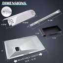 Grill Grease Tray Replacement Parts for Nexgrill 5 Burner 720-0888S, 4 Burner 720-0830X, Adjustable Drip Tray with Catch Pan, Heat Plates, Burner and Igniters for Nexgrill 720-0888s Replacement Parts.