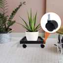 2 x Plastic Casters Set of 4, M8 Circlip Stem Caster Wheels 1 inch, Black Nylon Swivel Caster Wheels Replacement for Furniture, Office Chair, Table, Cabinet