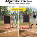 Baseball Strike Zone Target for Plastic Balls Compatible with Wiffle Ball and Blitzball Pitching Training Strike Zone Target Set Up and Assemble Easily