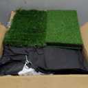 Golf Net, 10x7ft Practice Net with Tri-Turf Mat, All-in-1 Home Golf Hitting Aid for Backyard Driving Chipping Swing Training, Black