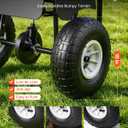 VEVOR Push Lawn Spreader 80 lbs Capacity Walk-Behind Broadcast Spreader | for Garden Care, 12 ft Spreading Width & 15 Adjustable Settings, 10 in All-Terrain Tires for Seed Fertilizer, Salt Ice Melt