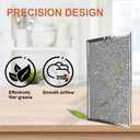 2 Pack W10535950 Aluminum Mesh Grease Microwave Oven Filters Replacement for Whirlpool Replace W10535950, PS8769987