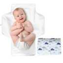 Portable Changing Pad for Baby - Waterproof Travel Diaper Changing Mat with Built-in Pillow - Foldable & Wipeable Hygiene Station for Newborns - Essential Baby Registry Gift