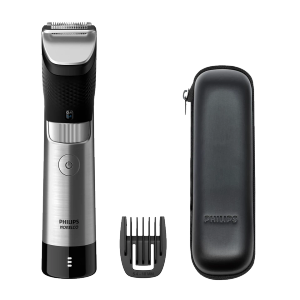 Philips Norelco Series 9000, Ultimate Precision Beard and Hair Trimmer with Beard Sense Technology for an Even Trim, BT9810/40