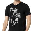 Armani Exchange Men's Regular Fit Pima Cotton Jersey Large Logo Tee (Black), Extra Small 
