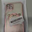 Misscase for iPhone 14 Plus Magnetic Glitter Case Compatible with MagSafe, Full Protection Slim Shockproof Anti-Scratch Case with Camera Lens Protector Logo View Dust-Proof Net for Women Pink