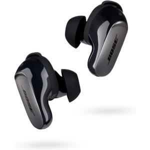 Bose QuietComfort Ultra Bluetooth Earbuds, Wireless Earbuds with Spatial Audio and World-Class Active Noise Cancellation, Deep Bass, Up to 6 Hours of Playtime, Black