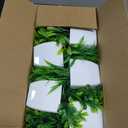 Unittype 12 Pcs Fake Plants Small Artificial Faux Plants for Shelf Mini Plastic Potted Greenery for Home Office Desk Bathroom Bedroom Indoor Decor(White Pot,Green)