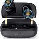 Monster Clarity 101Plus AirLinks Wireless Earbuds, Bluetooth 5.3 in-Ear Headphones with Charging Case, Stereo Earphones Deep Bass Sound, 28H Long Playtime, Water Resistant Design for Sports.