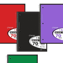 Pack Of 6 College Rules 100CT 10.5x8 CR (Red/Black/Green/Purple)