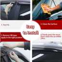 4PC Rain Guards for 19-24 Honda Civic Sedan Only Window Visors for 2019-2024 Civic Models Deflectors Sun Shades Vent Tape On Out Channel