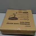 Daoeny Heated Bird Baths for Outdoors, Upgraded 100W Thermostatically Controlled Heated Bird Bath for Deck Railing, Heated Bird Bath for Outside Winter Garden Yard Patio Decor (Blue)