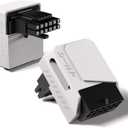 EZDIY-FAB PCIe 5.1 Adapter - 600W 12+4pin,16pin 12VHPWR GPU Power Connector,12V-2x6 GPU Adapter,90 Degree Right Angle - Compatible with RTX 3090Ti, 4070Ti, 4080, 4090 GPU - RVS Type, White, 1 Pack