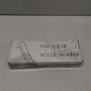 ISUNMEA 9 Inch Solar Lighted House Numbers for Outside, Light Up Waterproof LED Address Numbers Signs for Houses, Large Personalized Illuminated Exterior Modern House Numbers Light (1-Black, 9IN)