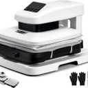 VEVOR Auto Heat Press Machine 15 x 15 inch T-Shirt Press Machine White