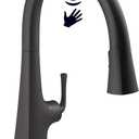 Kohler K-22068-BL Graze Kitchen Sink Faucet, Matte Black