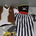 Gorkonpy Pirate Costume Kids Toddler Boys Pirate Costume with Hat and Accessories (5-7 Years)