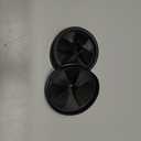 3 3/8" Garbage Disposal Splash Guards Sink Baffle QCB-AM Replacement for InSinkErator Evolution Series, Upgraded Funmit Removable Quiet Collar Drain Plugs, Garbage Disposer Accessories, Black (Black - 2 Pack)