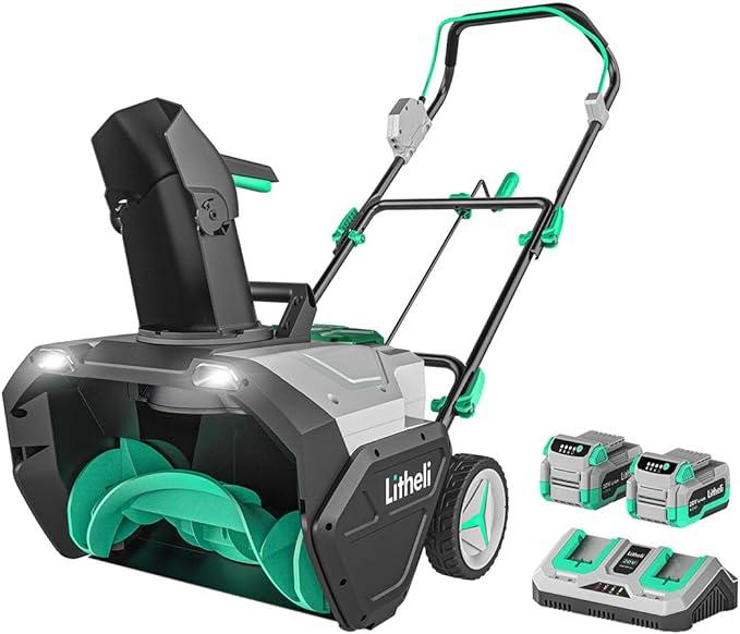Litheli 2x20v Cordless Snow Blower Model No D10000850