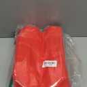 Windyun 50 Pcs Reusable Tote Bag Bulk 8 x 4 x 10 Inch Non Woven Shopping Bag with Handle Christmas Reusable Grocery Gift Tote (Red)