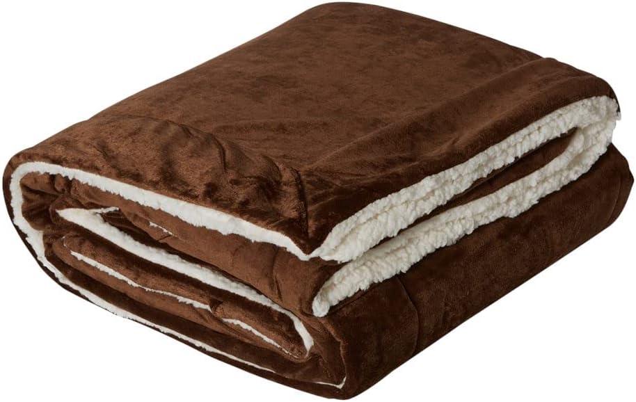 Alpine Fleece Oversized Mink Sherpa OS CHOCOLATE