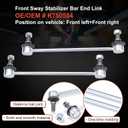 K750554 Sway Bar Link Kit, Front Suspension Stabilizer Sway Bar Links Set Compatible with 2010-2013 Mazda 32012-2015 Focus Escape C-Max2004-2014 XC60 C70 S40 C30 V50 C80 XC70