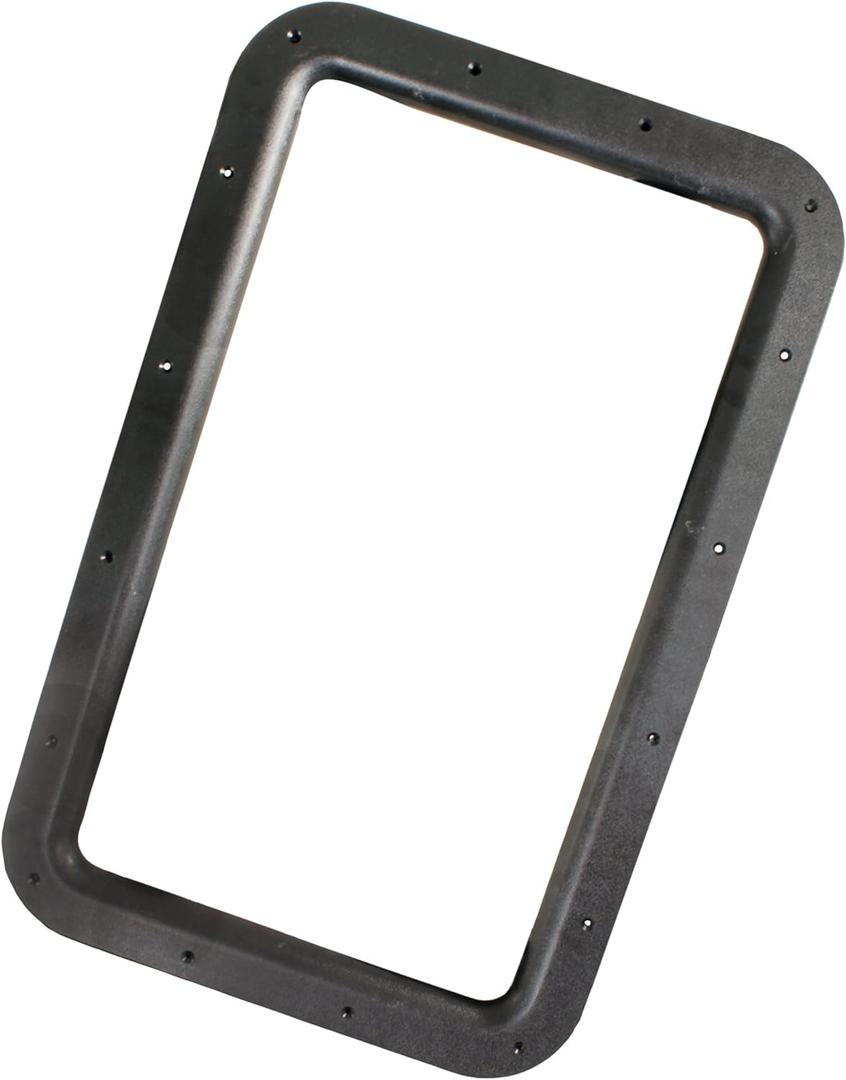 JR Products 11021 Black RV Deluxe Entry Door Window Frame