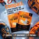 Toe Warmers for Feet  50 Pairs (100 Warmers) | 10+ Hour Self-Adhesive Feet Warmers, Foot Warmers Bulk, Ultra-Thin Disposable Heat Pads for Shoes & Boots