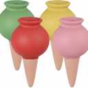 Terracotta Watering Spikes Set -Self Watering Planter Insert with 4 Pcs Automatic Plant Watering System for Indoor Potted Plants, Outdoor Garden, Vacation Plant Care Accessories