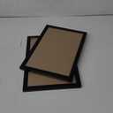 Americanflat 8x12 Picture Frame with Polished Plexiglass - Set of 2 - Use as 6x8 Frame with Mat or 8x12 Frame Without Mat - Galleria Collection - Photo Frames for Wall Display - Black