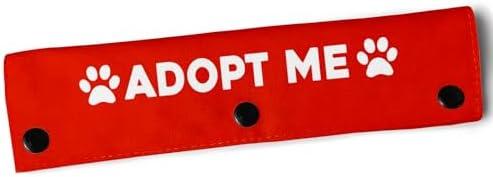 Pack of 4, YROVWENQ Funny Dog Leash Red Wrap for Dog Ropes with Ignore Sign (Adopt Me)