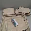 BAGAIL 8 Set Packing Cubes Luggage Organizer Bags for Travel Accessories-Cream