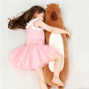 36 inch Capybara Long Plush Pillow Large Toy, Kawaii Capybara Stuffed Animals, Giant Soft Plushies Pet Gift for Kids Boys Girls, Birthday, Valentine's Day