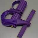 Pedal Resistance Bands with Handles, Durable 6-Tubes Multifunction Pedal Resistance Band, Natural Rubber Foot Pedal Resistance Bands, Fitness Resistance Bands for Abdomen, Waist, Arm, Leg (Purple)