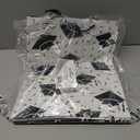 Hallmark 13" Large Graduation Gift Bags Assortment with Tissue Paper (3 Bags: Mortarboards, Class of 2023, Congrats) in Black, White and Gold