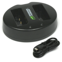 Wasabi Power Dual USB Battery Charger for Canon LP-E10, LC-E10