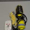 Auto Dual Voltage Hair Dryer Brush with European Travel Plug, Compact 2 Inch Oval Barrel One Step Hair Dryer & Styler Volumizer, Europe Travel Essentials for Women (50 mm, Lemon)