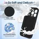 Mag-Ring Designed for iPhone 15 Pro Max Case, Liquid Silicone [Moisturizing Factor] Extreme Soft Slim Phone Case with Stand [Compatible with MagSafe] for 15 Promax 6.7 inch Men Women, Black