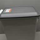 IRIS USA Dog Food Storage Container with Wheels, Airtight Lid, 2-Cup Scoop, Up to 30 Pounds Pet Food Storage, Built in Scoop Storage in Lid, Versatile Pet Food Bin, Portable, BPA Free, Gray/Dark Gray