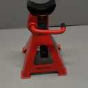 Amazon Basics Steel Jack Auto Stands with 6,000 lb or 3 Ton (2.7 metric Ton) Capacity, 1 Pair, Black and Red