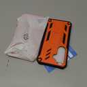 FNTCASE for Samsung Galaxy S26 Case: with [Built-in Screen Protector & Kickstand] [2 Front Frames] [Military-Grade Drop Protection] Heavy Duty Shockproof Rugged Case Full Body Protective Cover Orange