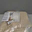 LAMIT Linen Curtains 84 inch Length for Living Room, Light Filtering Semi Sheer Panels Back Tab and Rod Pocket Neutral Drapes for Bedroom, Linen, 2 Panels, 34 x 84 Inch