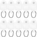 50pcs Curtain Track Rollers Curtain Rail Pulleys Runners Ceiling Curtain Track Hooks White Plastic Drapery Rail Gliders Curtain Rail Accessories