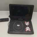 11.5" Portable DVD Player with 9.5" Swivel Screen, 5-Hours Rechargeable Battery,Car DVD Player for Kids,Support CD/DVD/SD Card/USB,Regions Free,Dual Speakers,Black