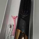 Cordless Straightener Straight Hair Brush, Negative ion Thermal Hair Care Portable Mini Straight Hair Comb, Dual use Straight curl and Smooth Hair Quality, 360 ° Anti Scald, USB Charging- Black