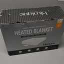 Heated Blanket Electric Blanket King Waffle, 90x100 Inches Dual Controllers Sherpa Fleece Fast Heating Blanket 6 Heating Levels & 10 Hours Auto Off ETL Certification, Sage King