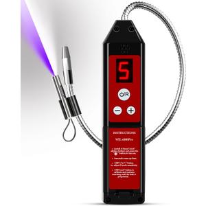 WJL-6000PRO Refrigerant Leak Detector, Freon Leak Detector with UV & LED Light, Car AC Leak Detector Kit for HVAC & Auto, 0.14 oz/yr Sensitivity for R134a R22 R410A CFC Automotive Gas Finder