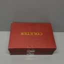 COLETER Women's 4 Inch Pumps Pointy Toe Wedding Dress Shoes Slip on Stiletto Pumps (10, 02 Black)